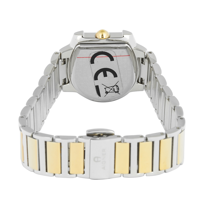 Jam Tangan AIGNER AGW.288002 Women Gold Dial Dual Tone Stainless Steel Strap