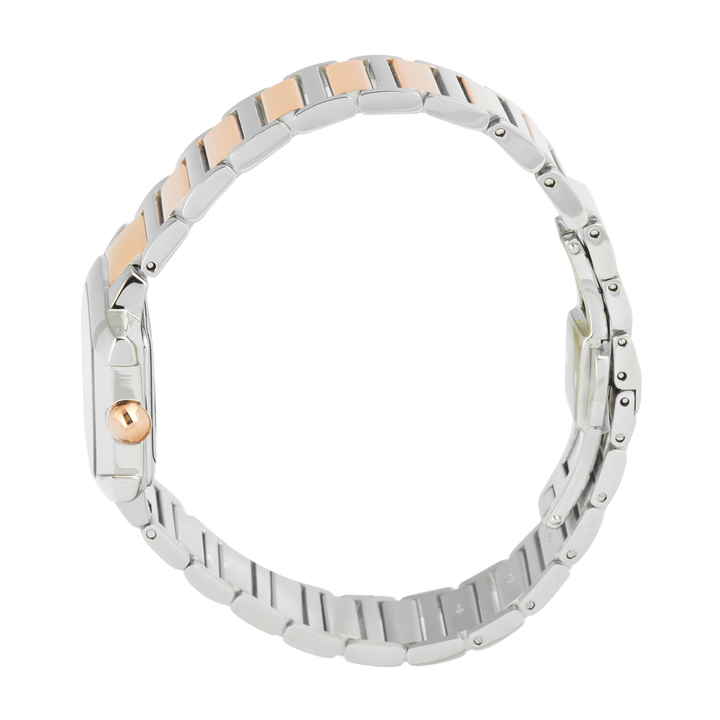 Jam Tangan AIGNER AGW.288003 Women Rose Gold Dial Dual Tone Stainless Steel Strap