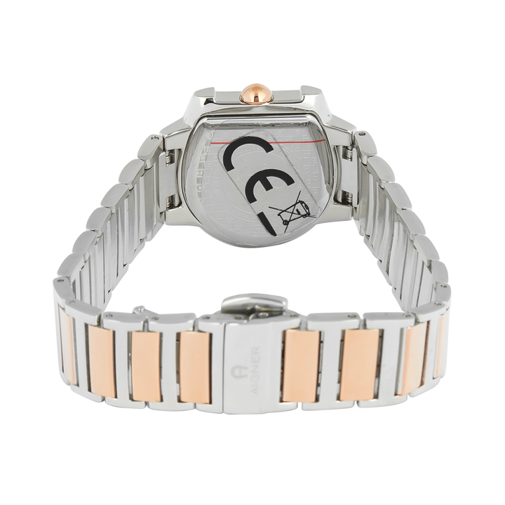 Jam Tangan AIGNER AGW.288003 Women Rose Gold Dial Dual Tone Stainless Steel Strap