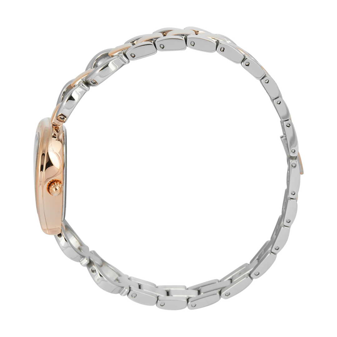 Jam Tangan AIGNER AGW.297002.C Women Silver Dial Dual Tone Stainless Steel Strap