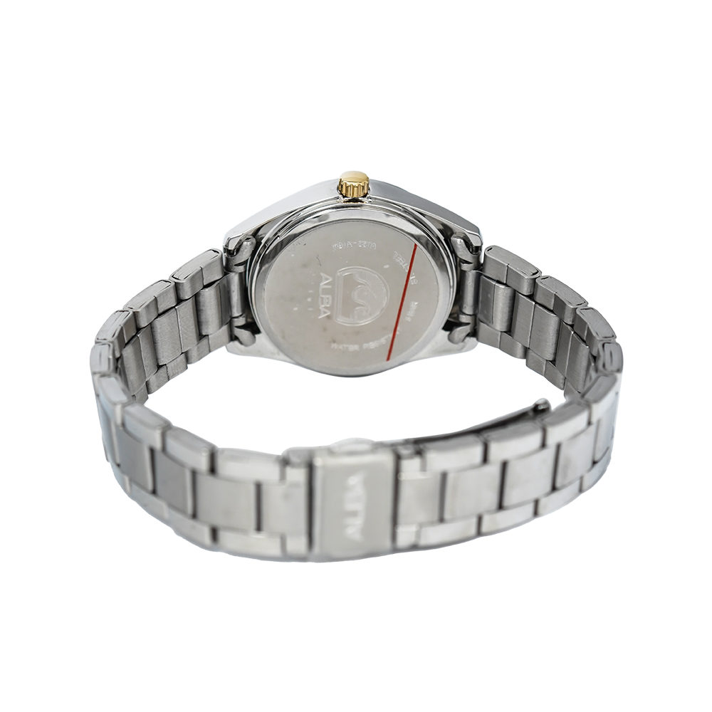 Jam Tangan ALBA AH7A23X1 Women Silver Dial Stainless Steel Strap