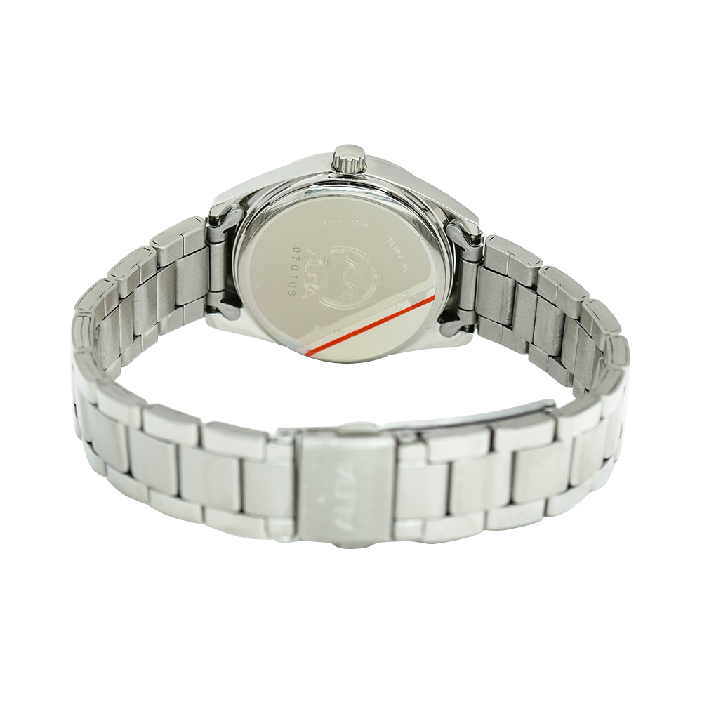 Jam Tangan ALBA AH7A27X1 Women White Dial Stainless Steel Strap