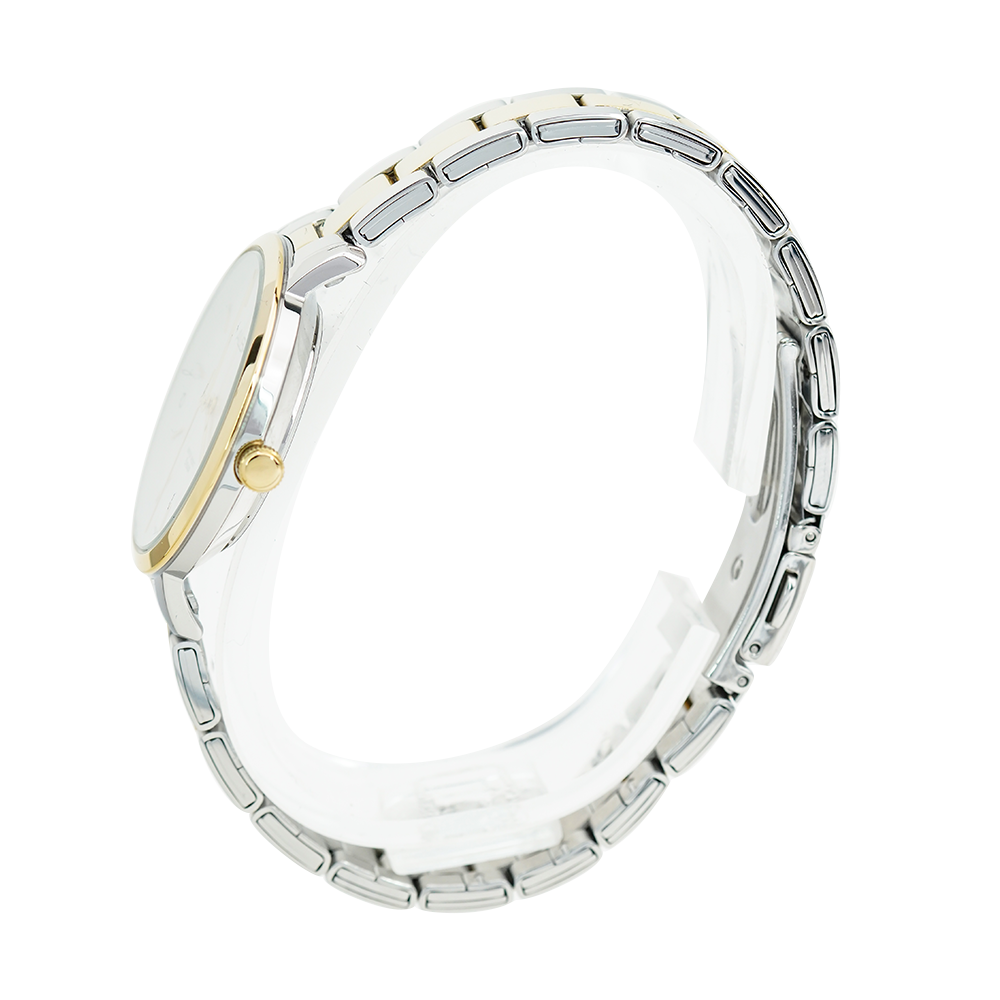Jam Tangan ALBA AH7AF2X1 Women White Dial Dual Tone Stainless Steel Strap