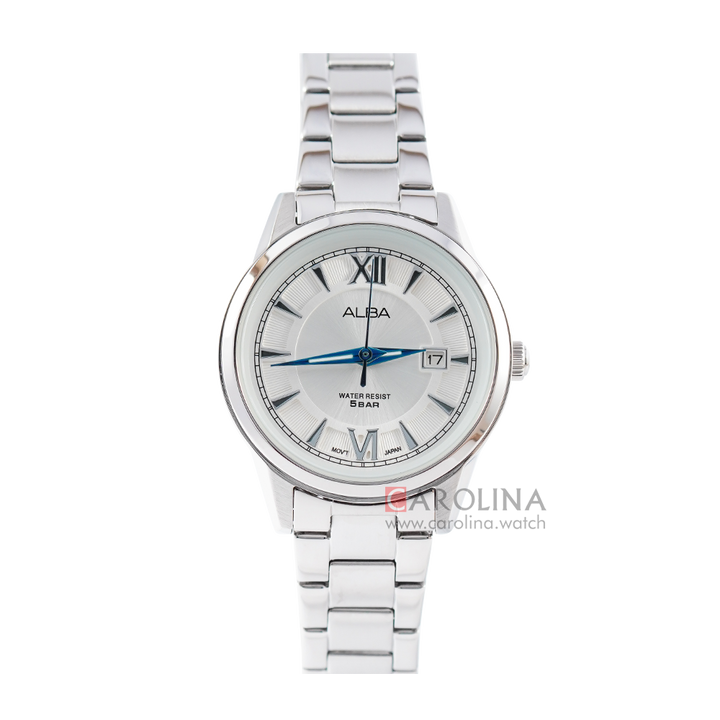 Jam Tangan ALBA Prestige AH7AT7X1 Women Silver Dial Stainless Steel Strap