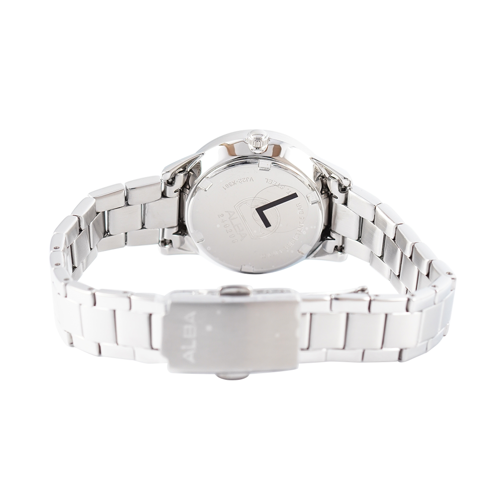 Jam Tangan ALBA Prestige AH7AT7X1 Women Silver Dial Stainless Steel Strap