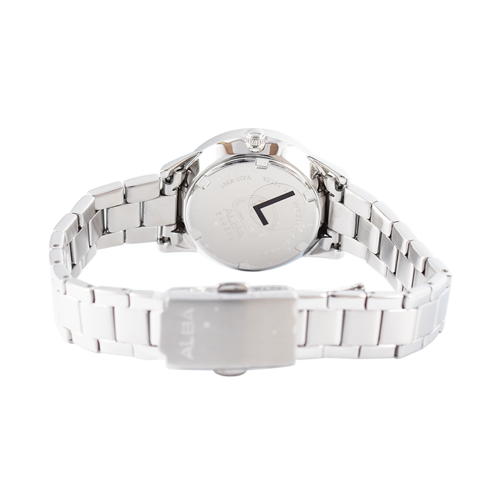 Jam Tangan ALBA Prestige AH7AT7X1 Women Silver Dial Stainless Steel Strap