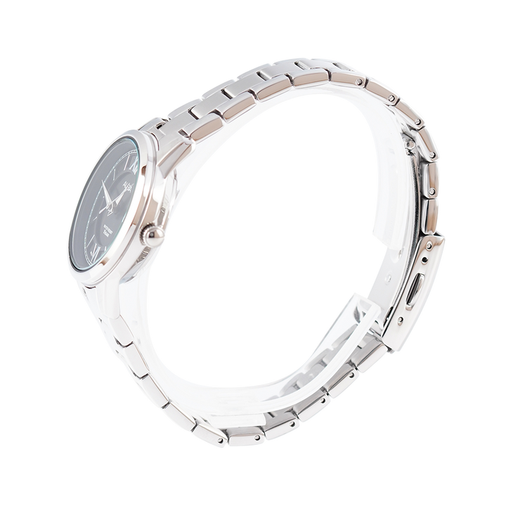 Jam Tangan ALBA Prestige AH7AU1X1 Women Black Dial Stainless Steel Strap