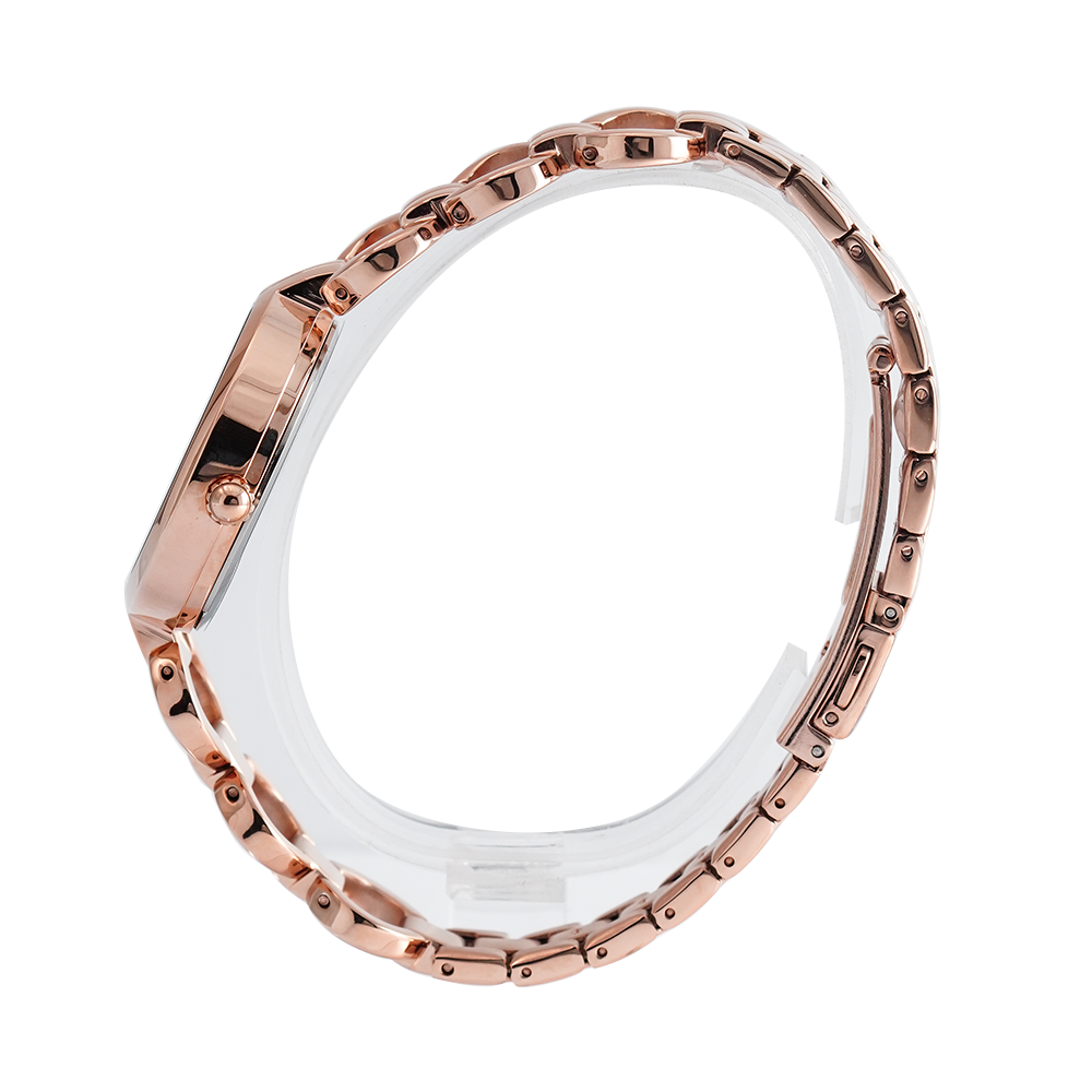 Jam Tangan ALBA Fashion AH7AV4X1 Women Brown Dial Gold Stainless Steel Strap