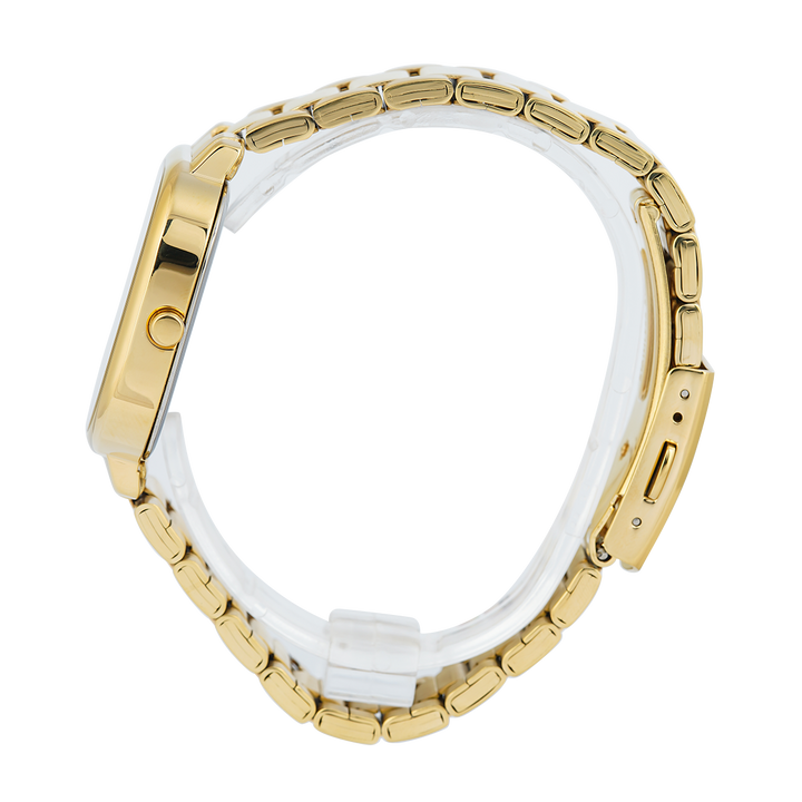 Jam Tangan ALBA Fashion AH7BY8X1 Women Light Champagne Dial Gold Stainless Steel Strap