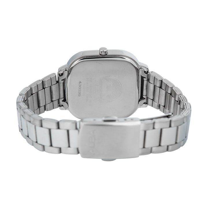 Jam Tangan ALBA Fashion AH7BZ5X1 Women Silver Dial Stainless Steel Strap