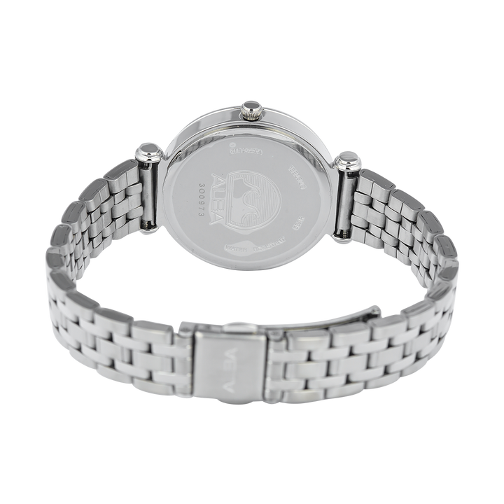 Jam Tangan ALBA Fashion AH7CQ5X1 Women Blue Dial Stainless Steel Strap