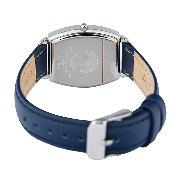 Jam Tangan ALBA Fashion AH7CT3X1 Women Blue Dial Blue Leather Strap