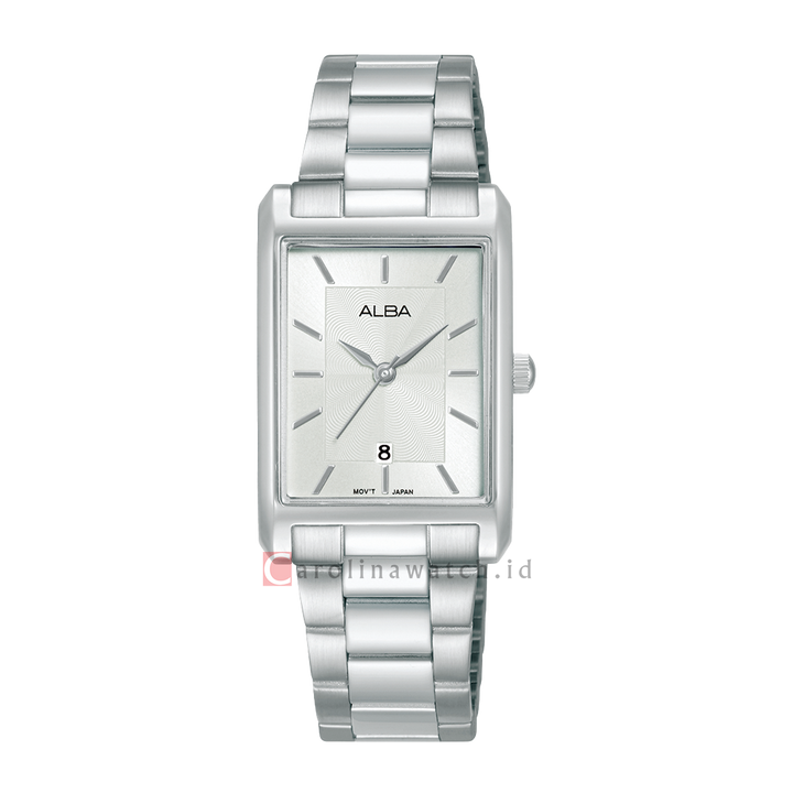 Jam Tangan ALBA AH7DH3X1 Women Silver Dial Stainless Steel Strap