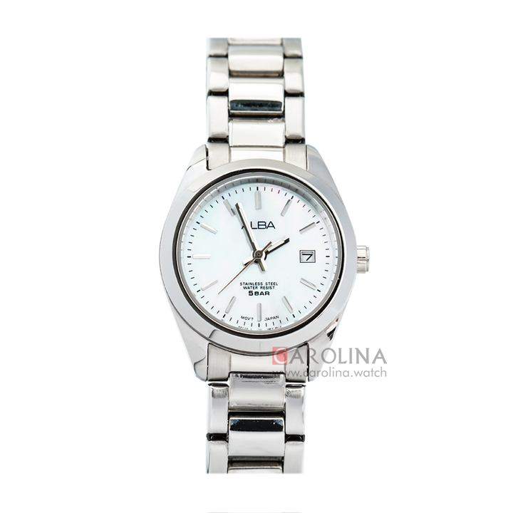 Jam Tangan ALBA AH7G33X1 Women White MOP Dial Stainless Steel Strap