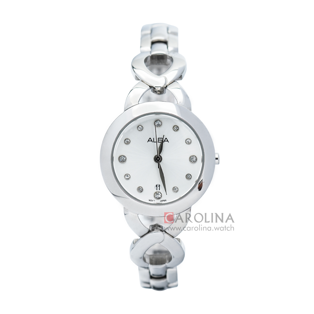 Jam Tangan ALBA AH7H01X1 Women Silver Dial Stainless Steel Stainless Steel Strap