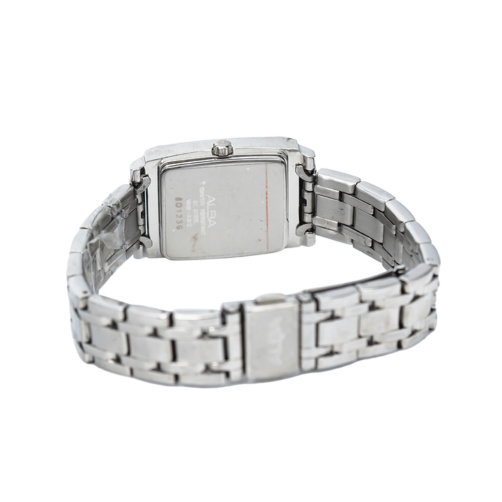 Jam Tangan ALBA AH7H53X1 Women Black Dial Stainless Steel Strap