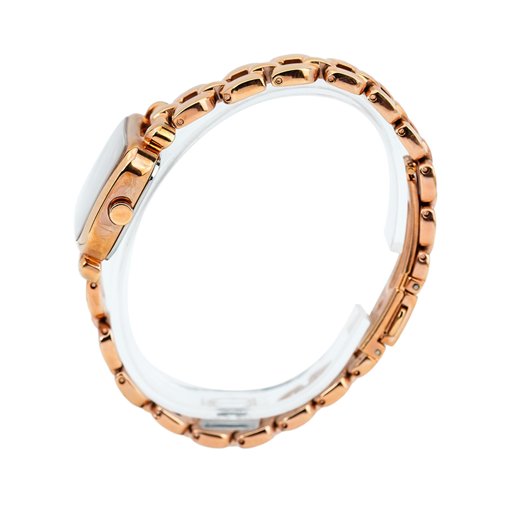 Jam Tangan ALBA Fashion AH7J96X1 Women White Dial Rose Gold Stainless Steel Strap