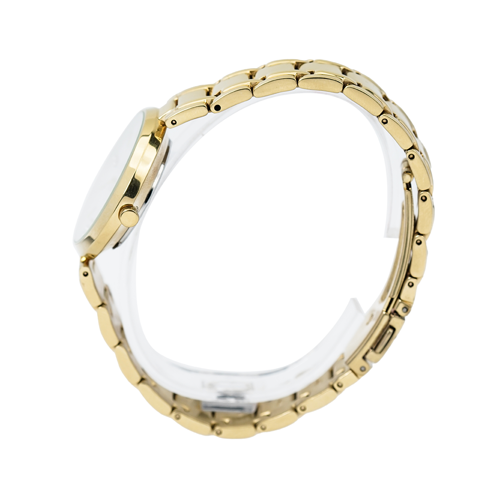 Jam Tangan ALBA AH7K58X1 Women White Dial Gold Stainless Steel Strap