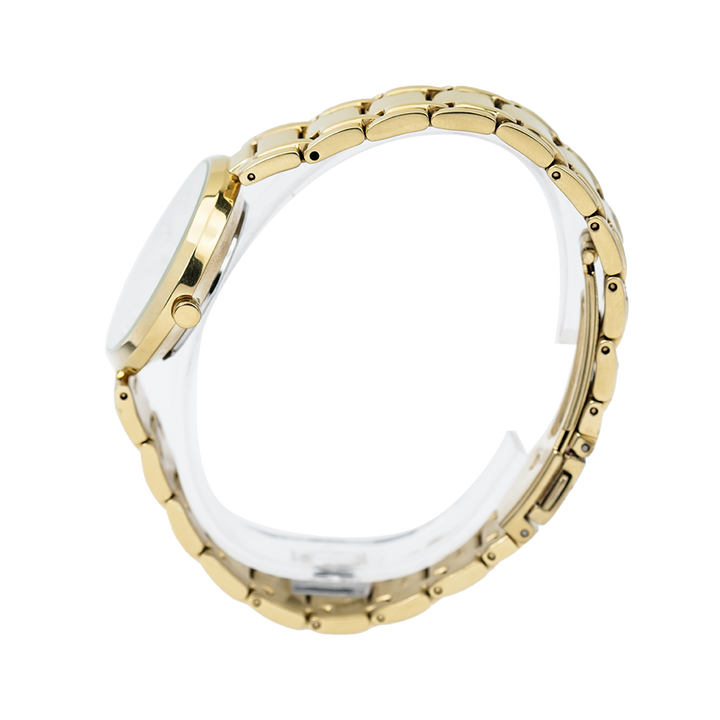 Jam Tangan ALBA AH7K58X1 Women White Dial Gold Stainless Steel Strap
