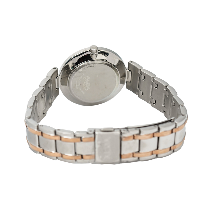 Jam Tangan ALBA AH7K59X1 Women Silver Dial Dual Tone Stainless Steel Strap