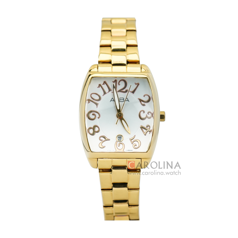Jam Tangan ALBA AH7K86X1 Women White Dial Gold Stainless Steel Strap