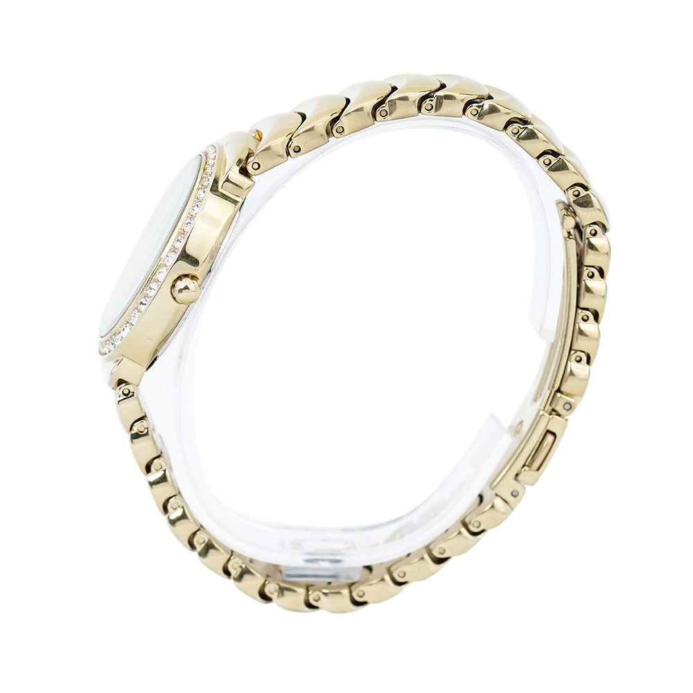 Jam Tangan ALBA Fashion AH7L42X1 Women White Dial Gold Stainless Steel Strap