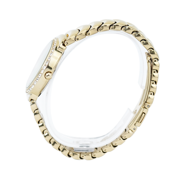 Jam Tangan ALBA Fashion AH7L42X1 Women White Dial Gold Stainless Steel Strap