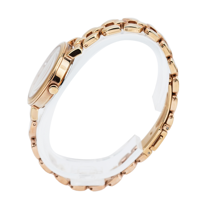 Jam Tangan ALBA AH7L52X1 Women White Dial Gold Stainless Steel Strap
