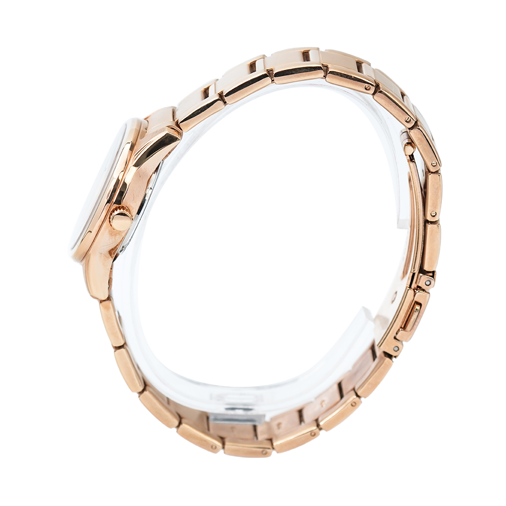 Jam Tangan ALBA Prestige AH7L66X1 Women Silver Dial Rose Gold Stainless Steel Strap