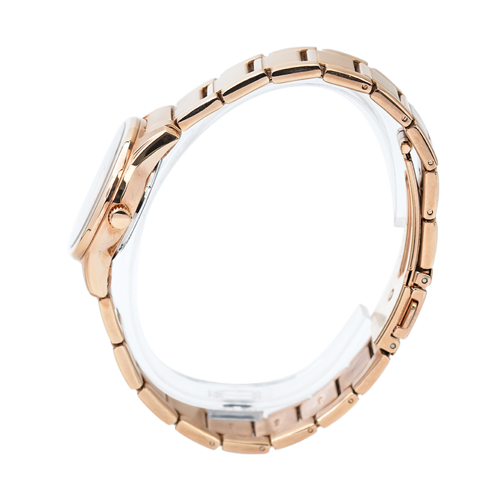 Jam Tangan ALBA Prestige AH7L66X1 Women Silver Dial Rose Gold Stainless Steel Strap