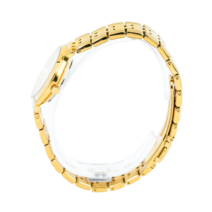 Jam Tangan ALBA AH7N44X1 Women Champagne Dial Gold Stainless Steel Strap