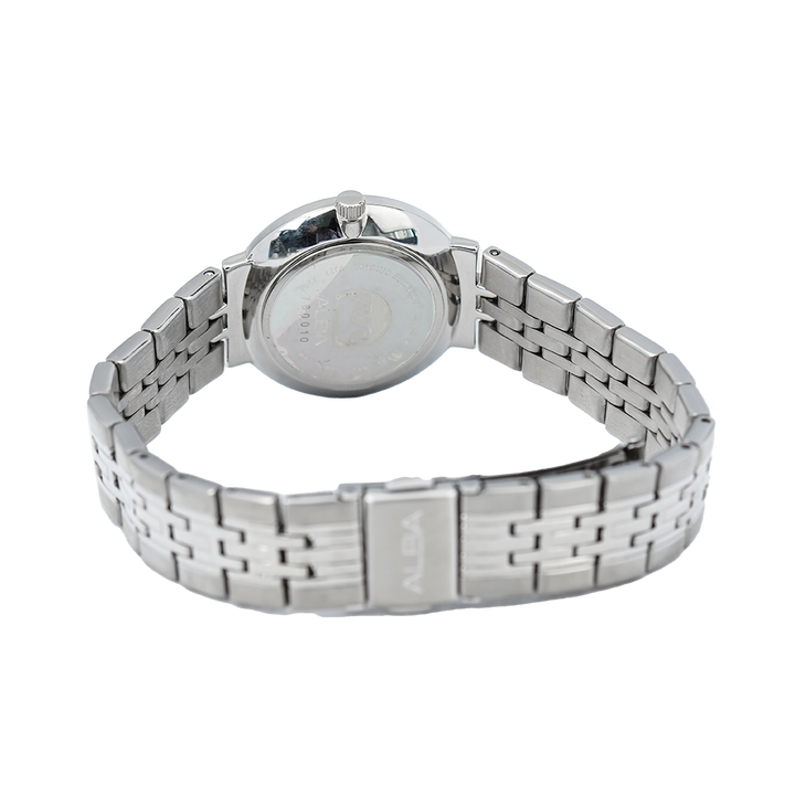 Jam Tangan ALBA AH7N51X1 Women Black Dial Stainless Steel Strap