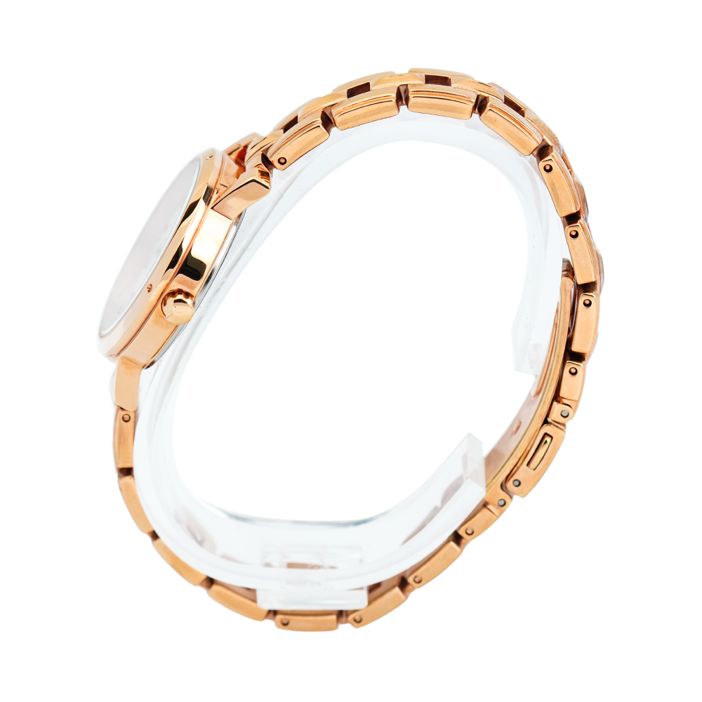 Jam Tangan ALBA AH7P44X1 Women White Dial Rose Gold Stainless Steel Strap