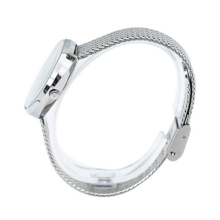 Jam Tangan ALBA AH7Q29X1 Women White Dial Stainless Steel Strap