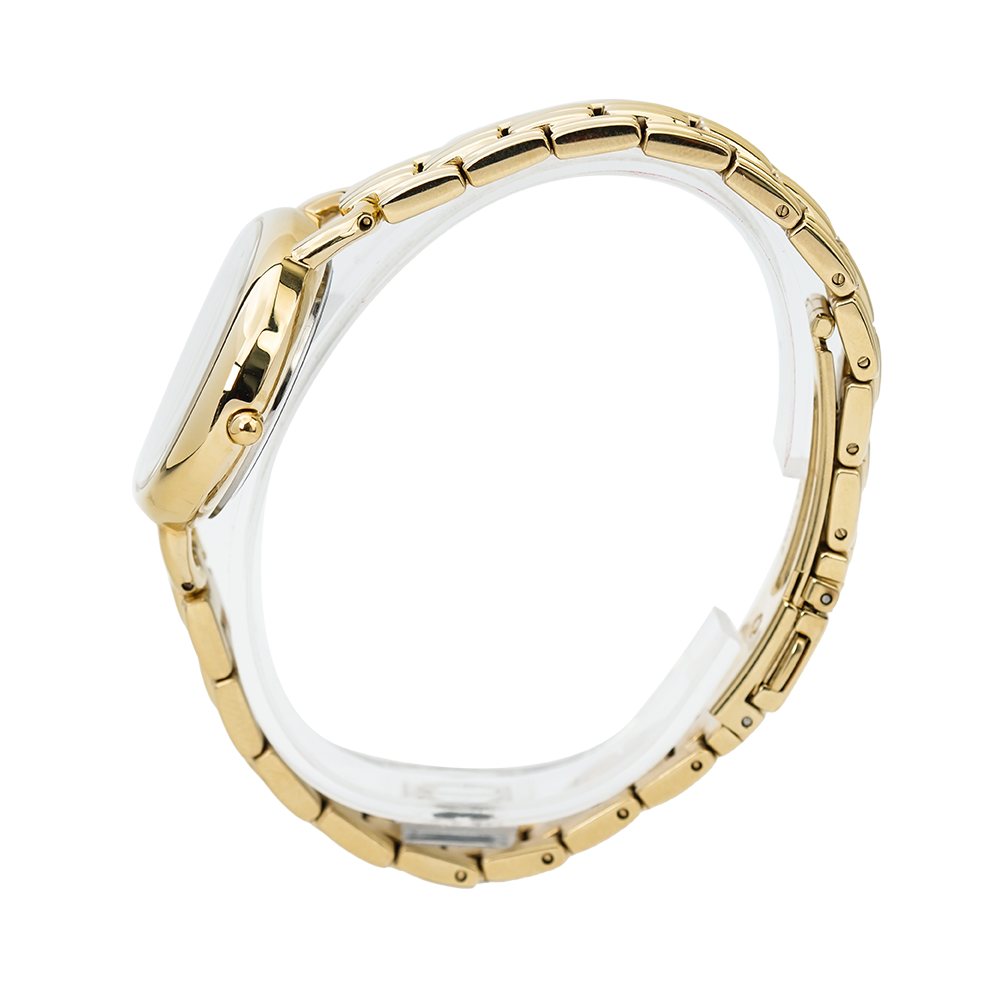 Jam Tangan ALBA Fashion AH7Q38X1 Women White Dial Gold Stainless Steel Strap