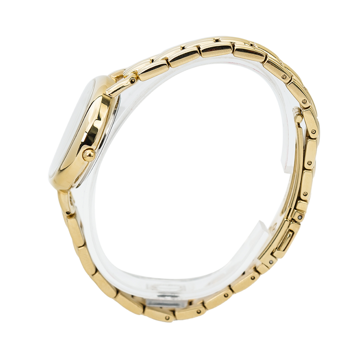 Jam Tangan ALBA Fashion AH7Q38X1 Women White Dial Gold Stainless Steel Strap