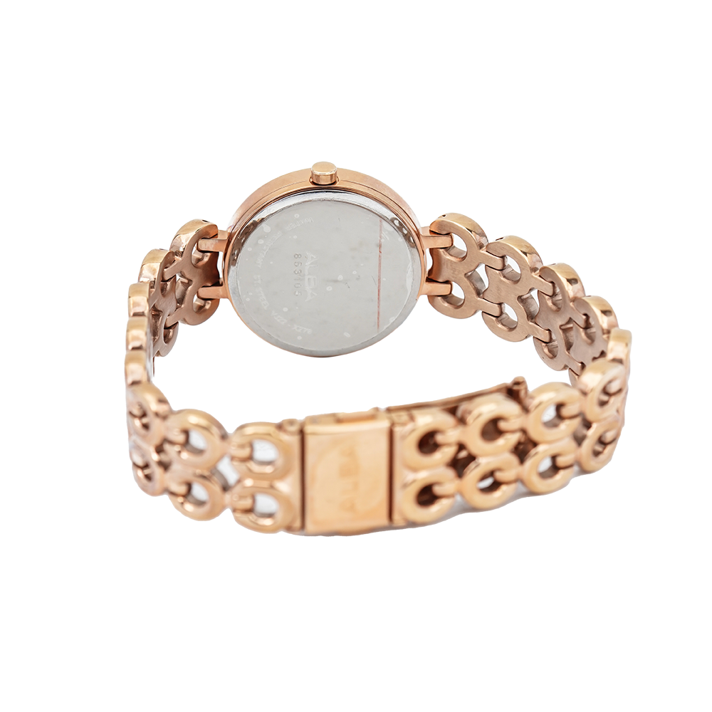 Jam Tangan ALBA AH7R06X1 Women Rose Gold Dial Rose Gold Stainless Steel Strap