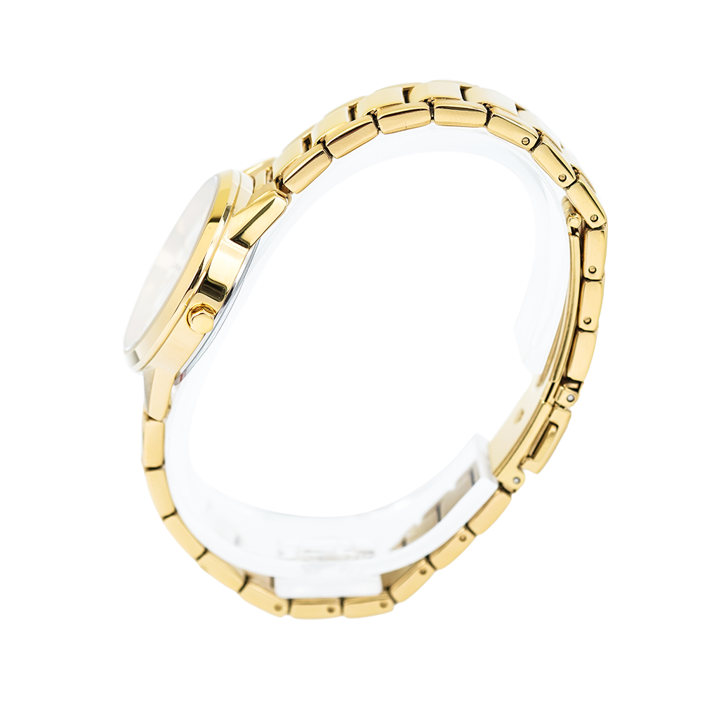 Jam Tangan ALBA Prestige AH7R36X1 Women Gold Dial Gold Stainless Steel Strap