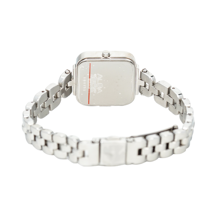 Jam Tangan ALBA Fashion AH7R69X1 Women White Mother of Pearl Dial Stainless Steel Strap
