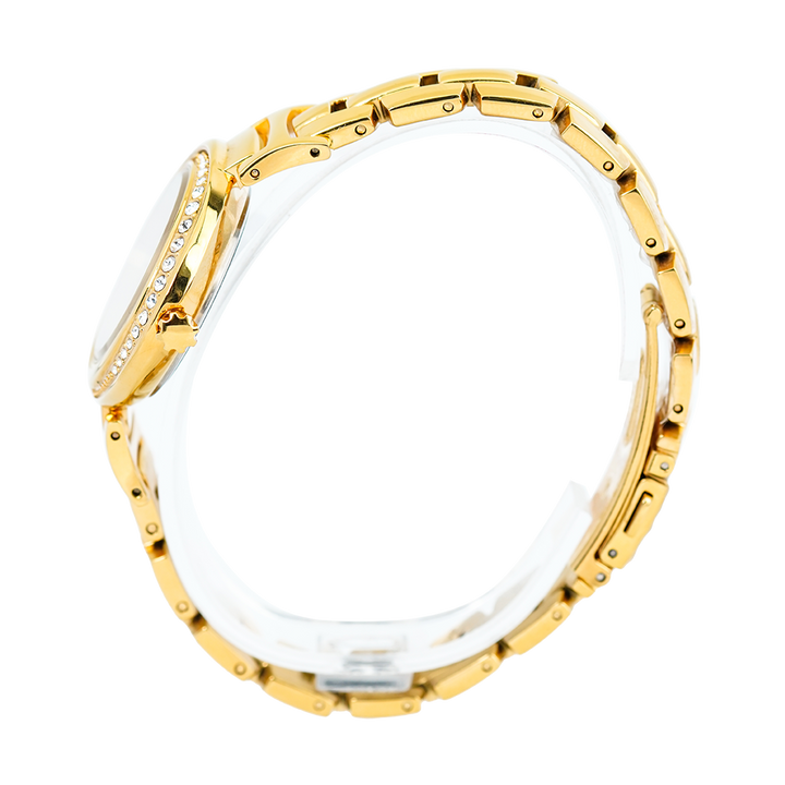 Jam Tangan ALBA Fashion AH7R76X1 Women Gold Dial Gold Stainless Steel Strap