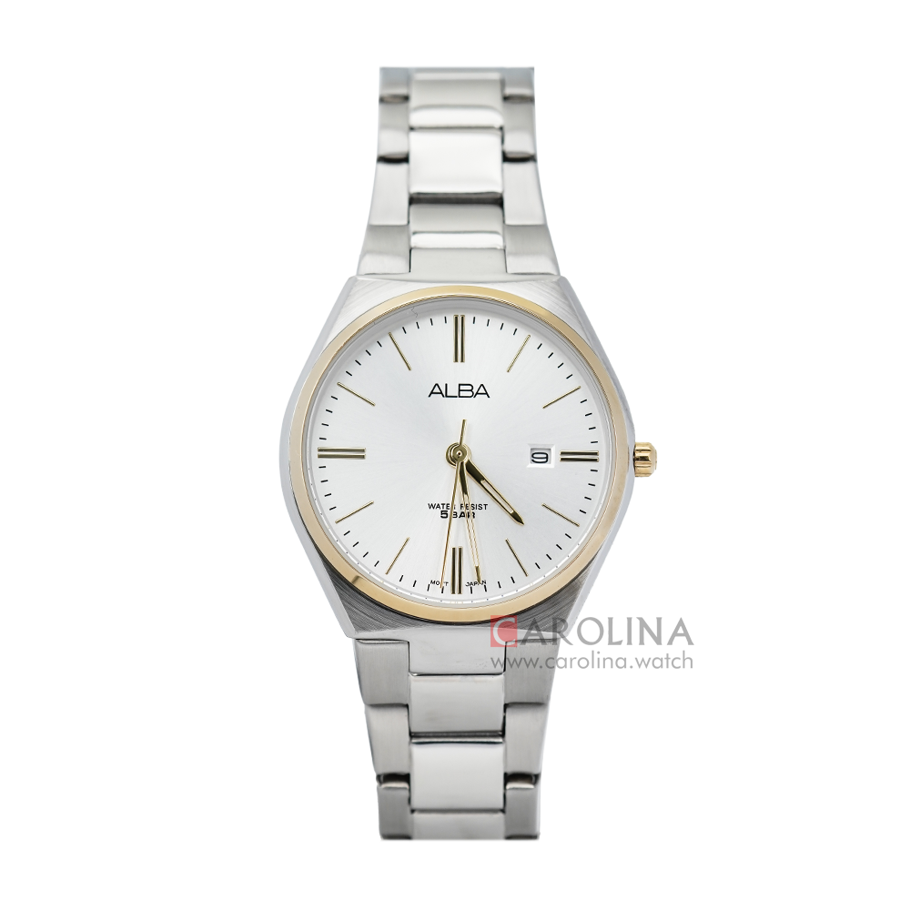 Jam Tangan ALBA Fashion AH7S24X1 Women Silver Dial Stainless Steel Strap