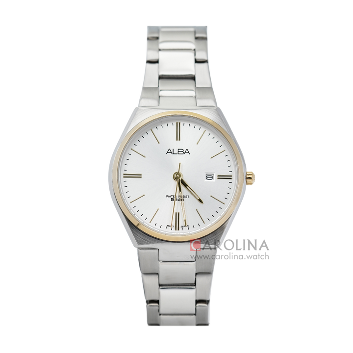 Jam Tangan ALBA Fashion AH7S24X1 Women Silver Dial Stainless Steel Strap