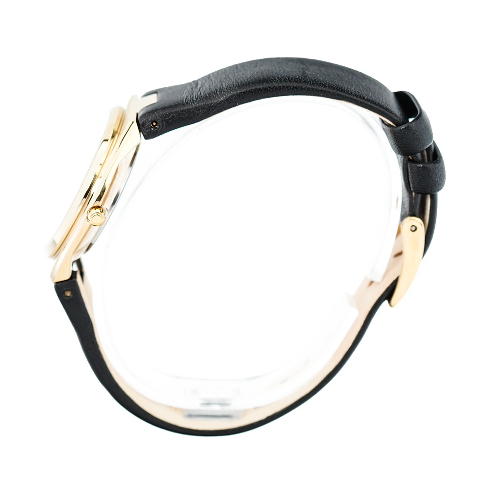 Jam Tangan ALBA Prestige AH7S34X1 Women Champagne Dial Black Leather Strap