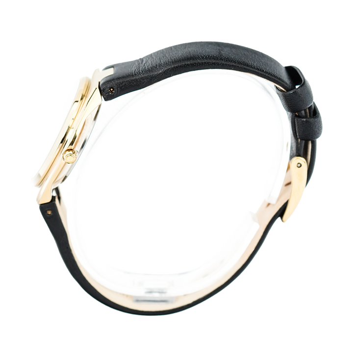 Jam Tangan ALBA Prestige AH7S34X1 Women Champagne Dial Black Leather Strap