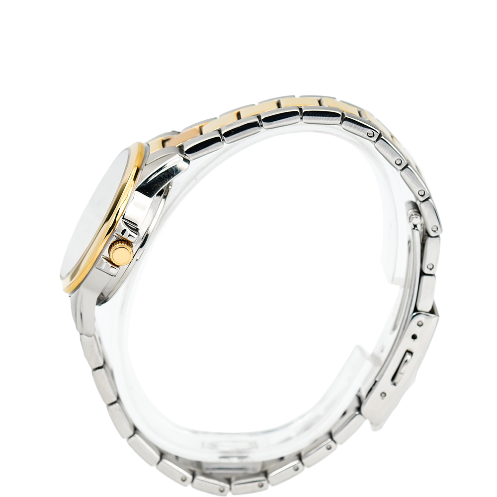 Jam Tangan ALBA AH7S44X1 Women Silver Dial Dual Tone Stainless Steel Strap