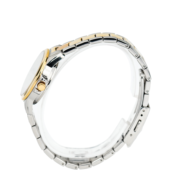 Jam Tangan ALBA AH7S44X1 Women Silver Dial Dual Tone Stainless Steel Strap