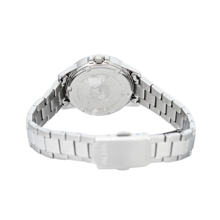 Jam Tangan ALBA AH7S47X1 Women Silver White Dial Stainless Steel Strap