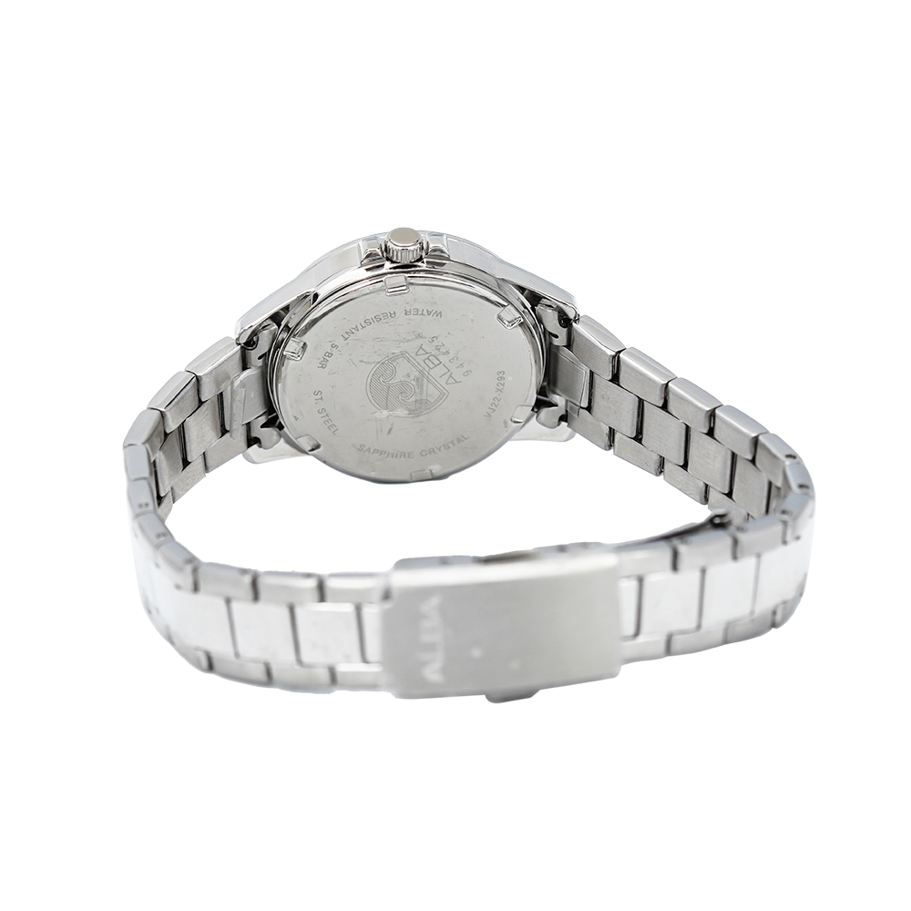 Jam Tangan ALBA AH7S49X1 Women Dark Blue Dial Stainless Steel Strap