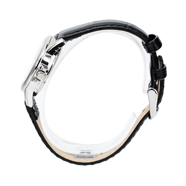 Jam Tangan ALBA Prestige AH7S53X1 Women White Dial Black Leather Strap