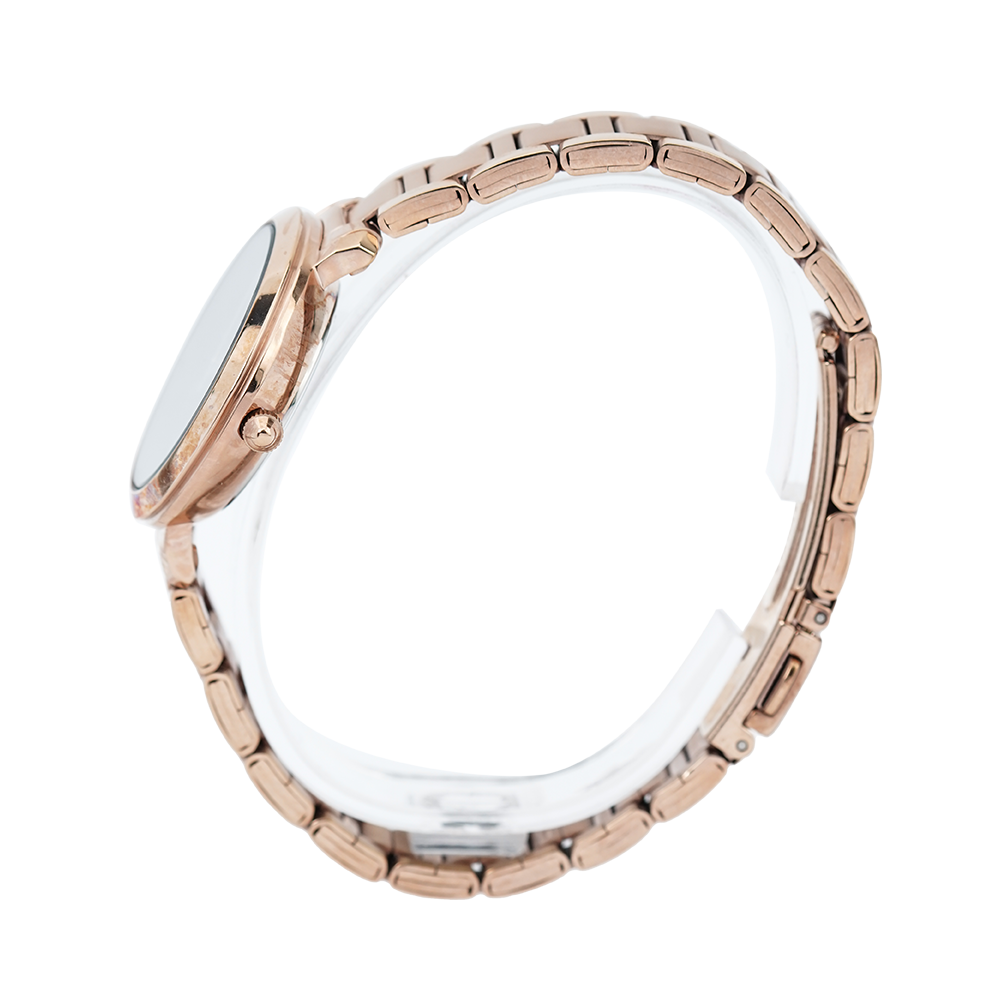 Jam Tangan ALBA Fashion AH7S90X1 Women Brown Dial Rose Gold Stainless Steel Strap